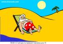 le pere noel qui bronze